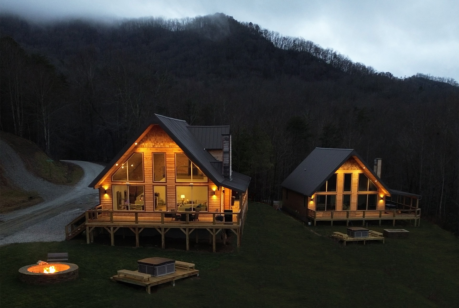 Grand View Falls short-term rental cabins